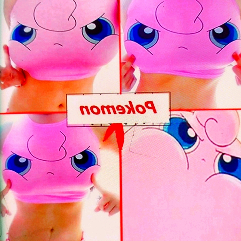 Jigglypuff Crop Top one size